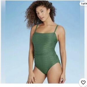 Kona Sol Green One Piece Swimsuit